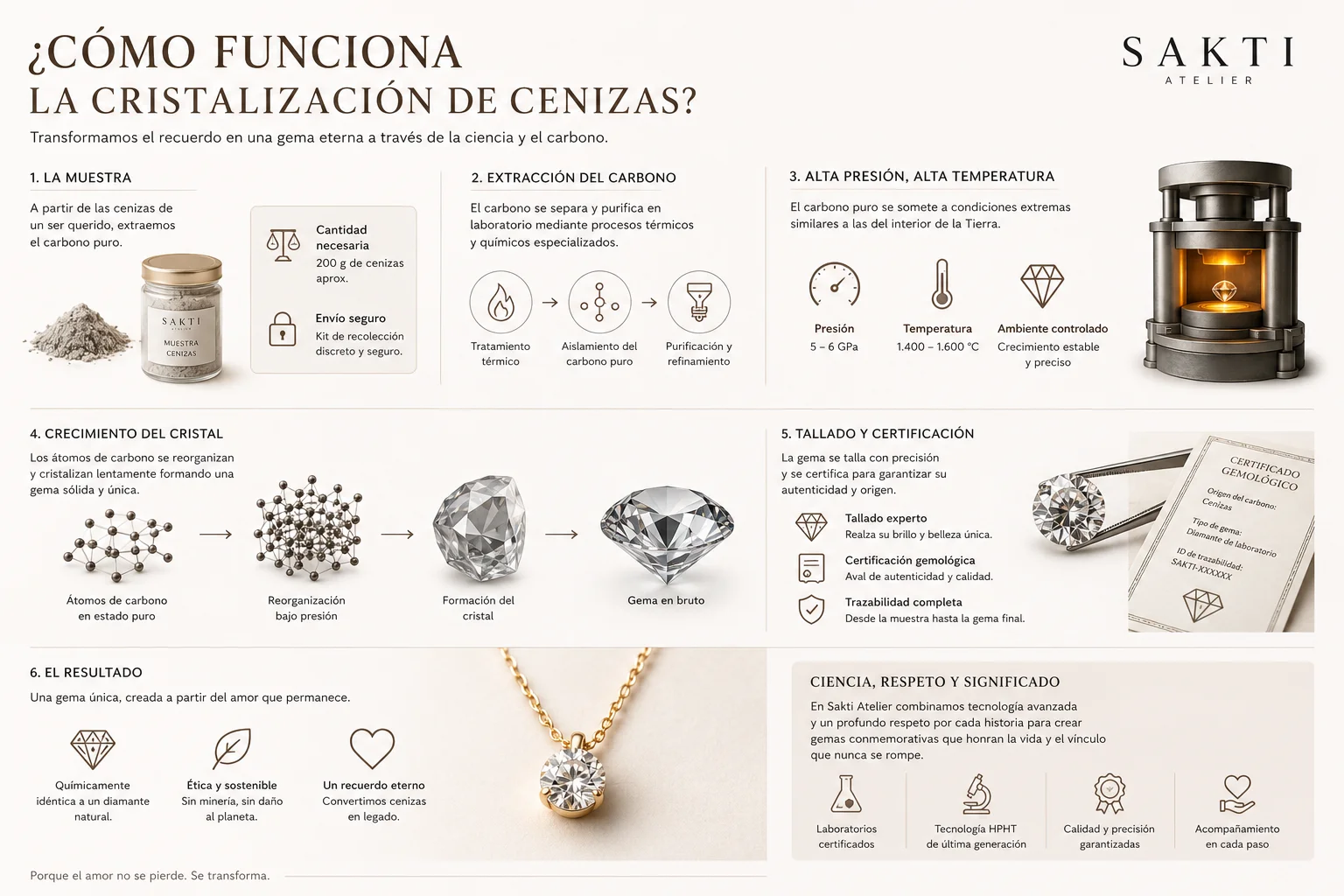 ¿Cómo funciona la cristalización de cenizas?