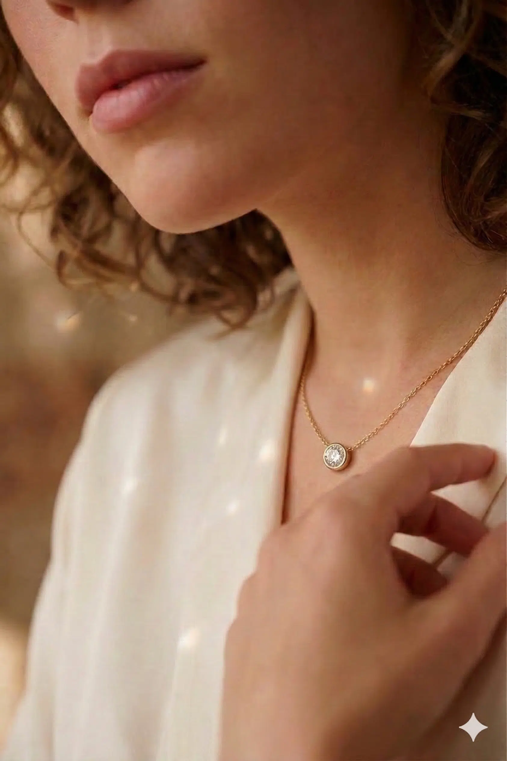 Colgante con diamante conmemorativo Sakti Atelier