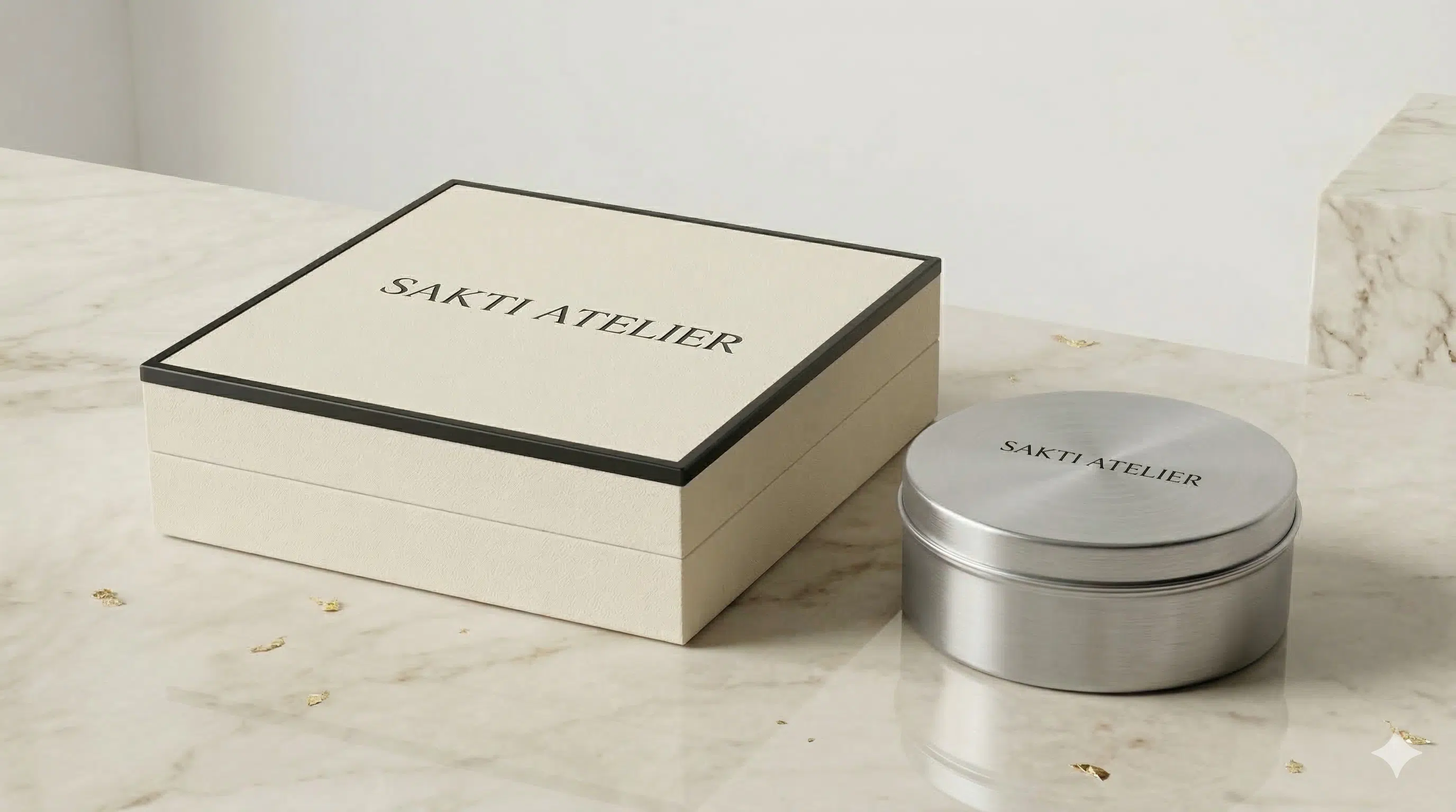 Caja de presentación de joya conmemorativa Sakti Atelier