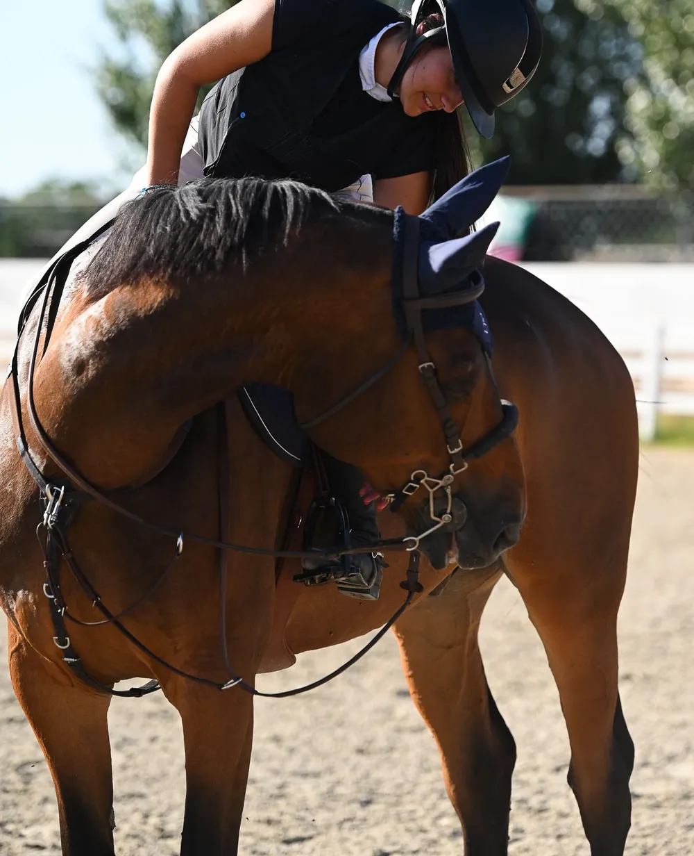 Rider with her horse Chacco — Sakti Atelier memorial jewelry