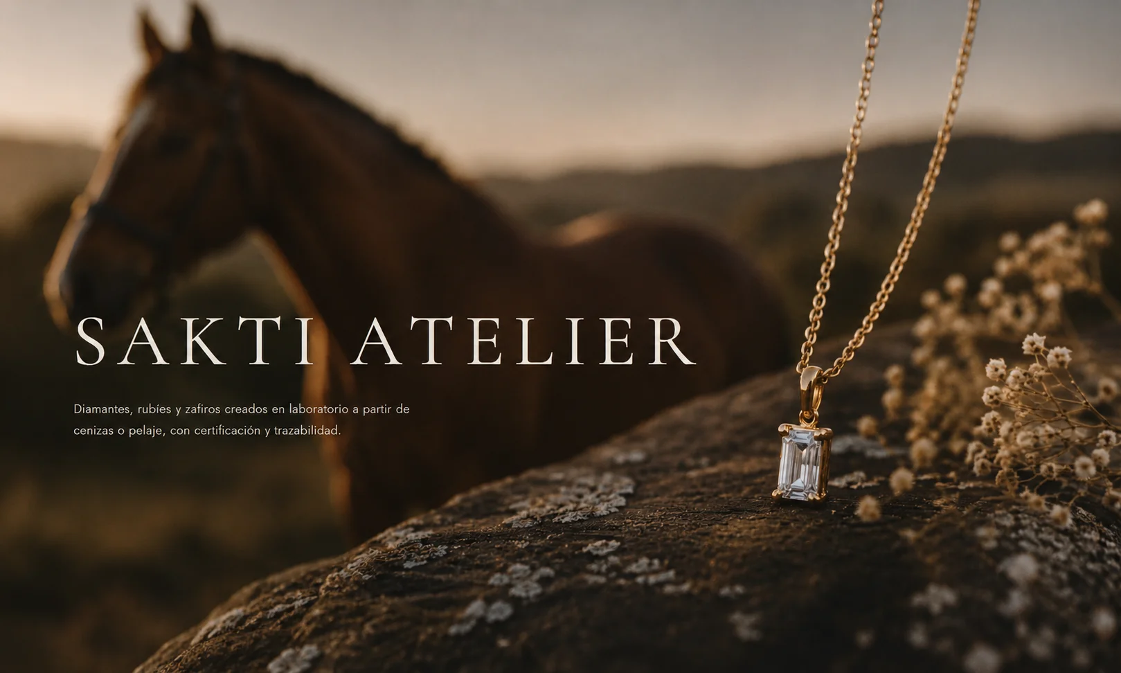 Joyas con pelo de cola de caballo